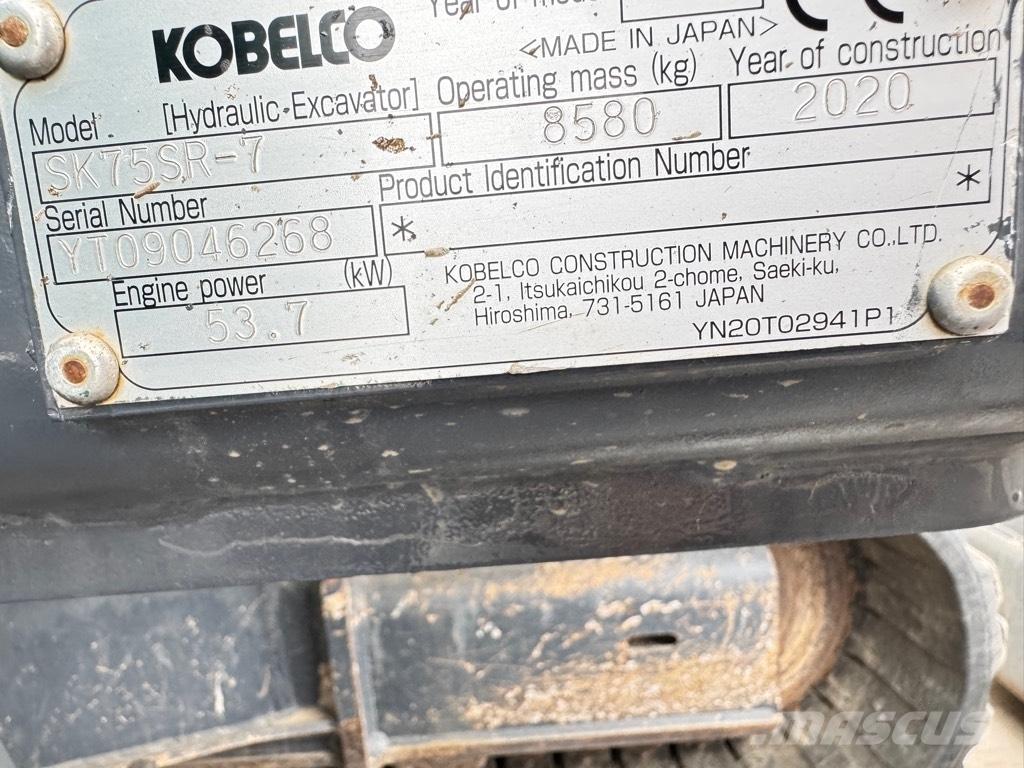 Kobelco SK75SR-7 Midikoparki  7t - 12t