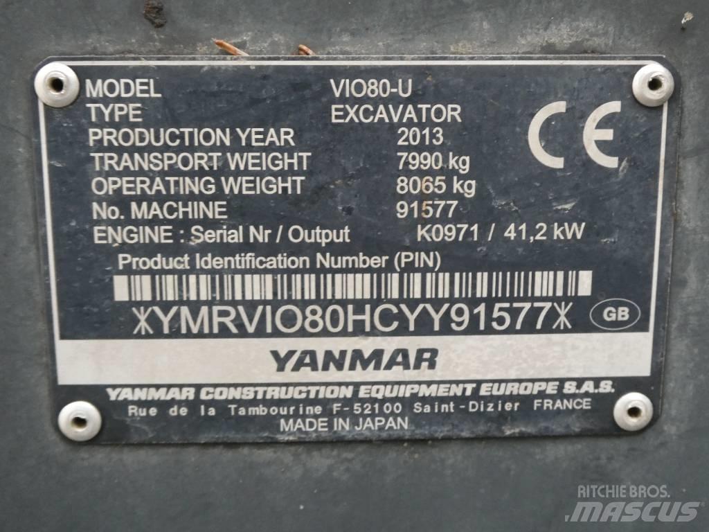 Yanmar Vio 80 U Midikoparki  7t - 12t