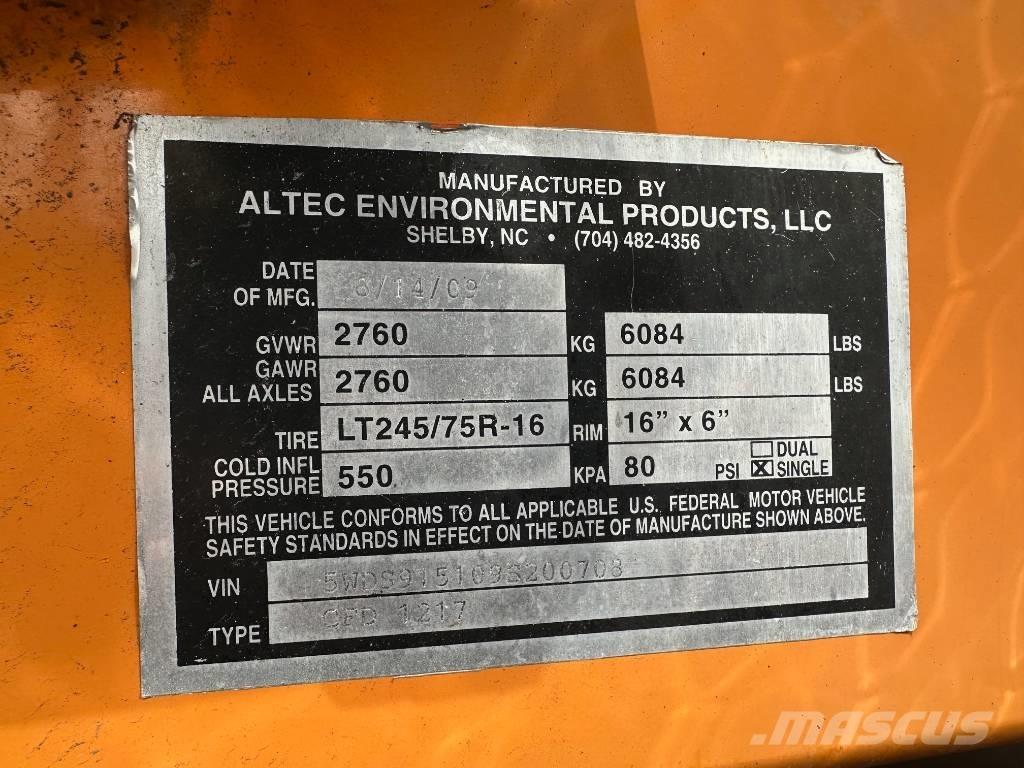 Altec CFD 1217 Przyczepy do transportu zrębki