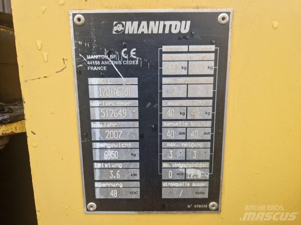 Manitou 170AETJL Podnośniki przegubowe