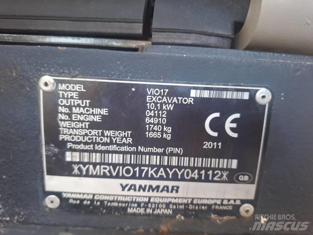 Yanmar Vio 17 Minikoparki