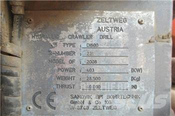 Sandvik DI 600 Wiertnice do nawierzchni