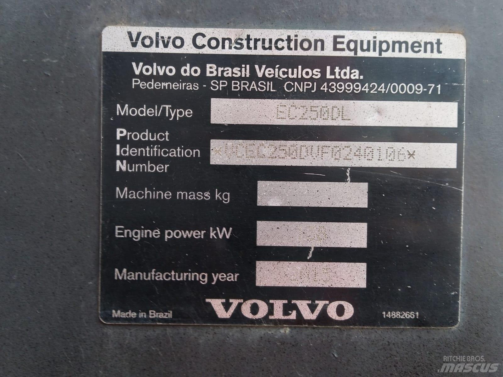 Volvo EC 250 D L Koparki gąsienicowe