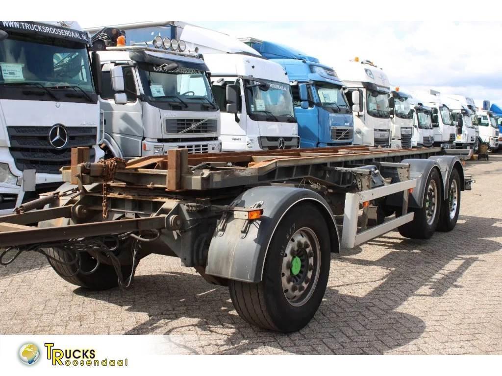 Burg 3x SAF Przyczepy do transportu kontenerów