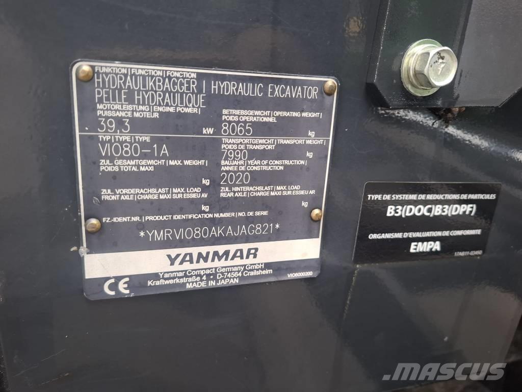 Yanmar Vio 80-1A Midikoparki  7t - 12t