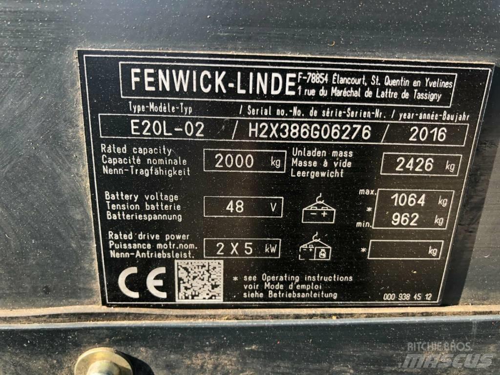 Linde E 20 L-02 Wózki elektryczne