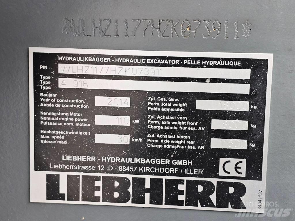 Liebherr A 916 Koparki kołowe