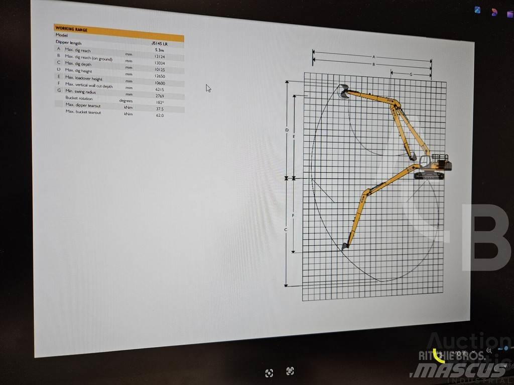JCB JS 145 LR Koparki gąsienicowe