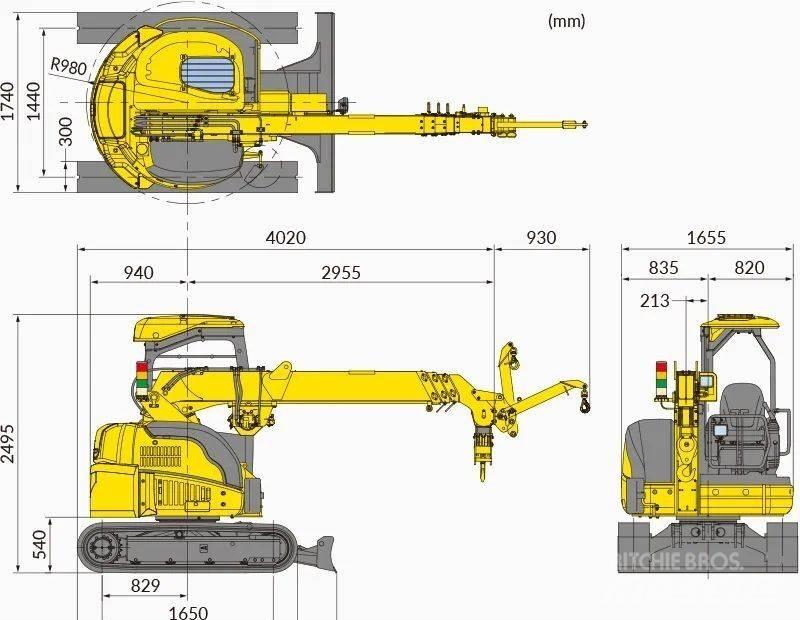 Maeda CC423-1 Żurawie gąsienicowe