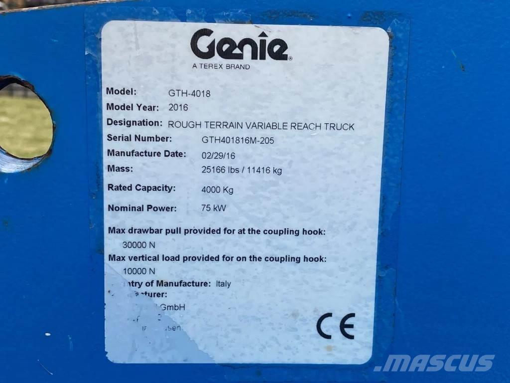 Genie GTH- 4018 Ładowarki teleskopowe