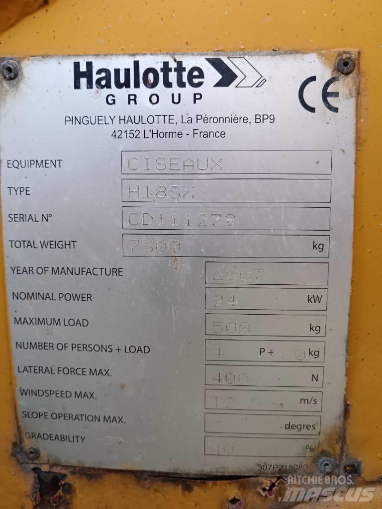 Haulotte H 18 SX Podnośniki nożycowe