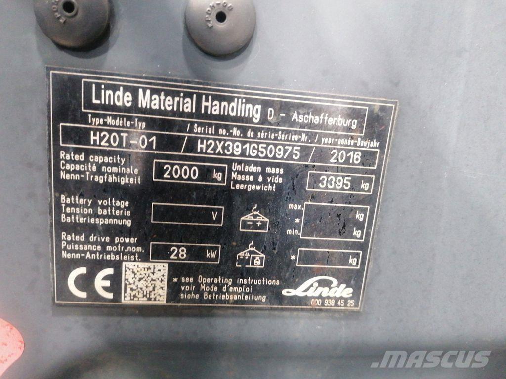 Linde H20T-01 Wózki LPG