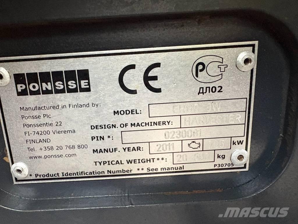 Ponsse Ergo 8W Harwestery