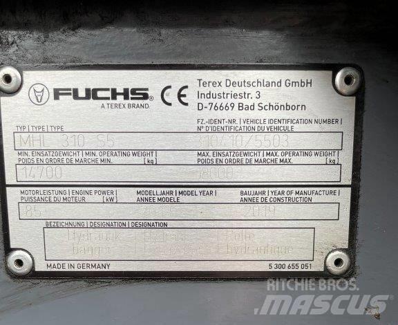 Fuchs MHL310F Koparki przeładunkowe