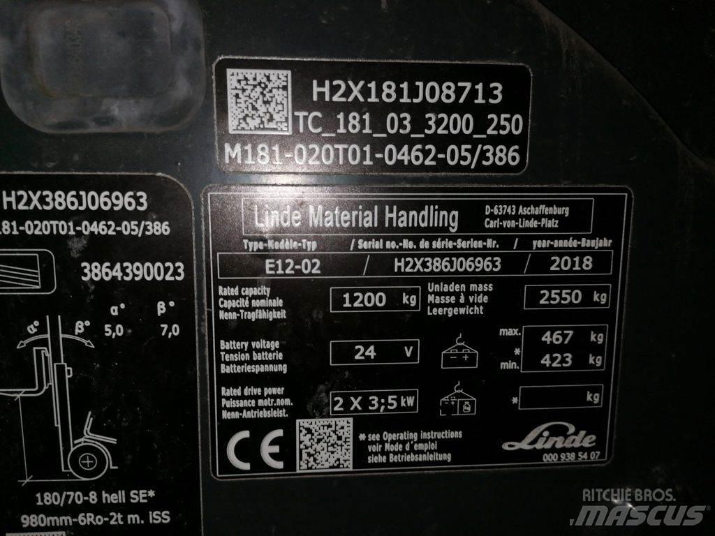 Linde E12-02 Wózki elektryczne