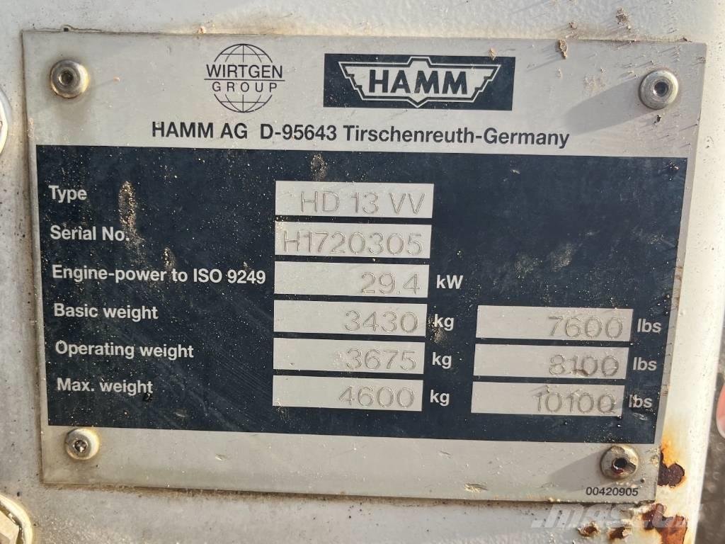 Hamm HD 13 VV Walce dwubębnowe