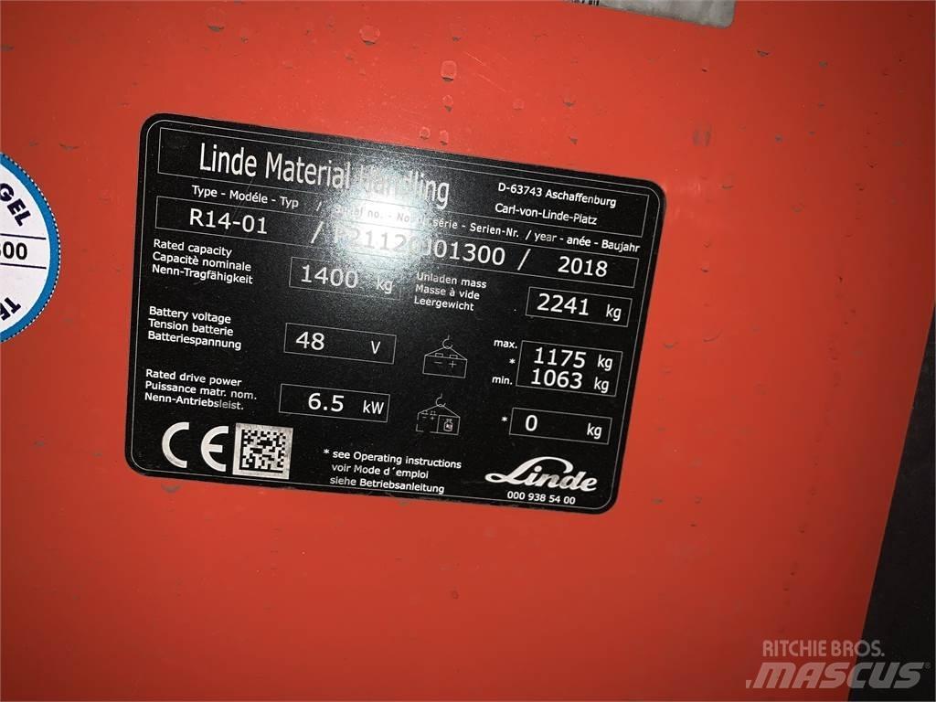 Linde R14 Wózki widłowe wysokiego składowania