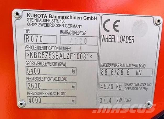 Kubota R 070 Ładowarki kołowe