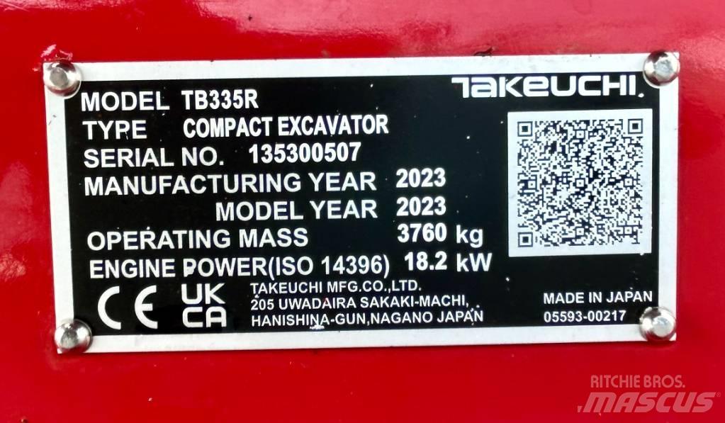 Takeuchi TB 335R V3 Minikoparki