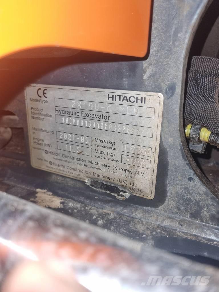 Hitachi ZX 19 U Minikoparki