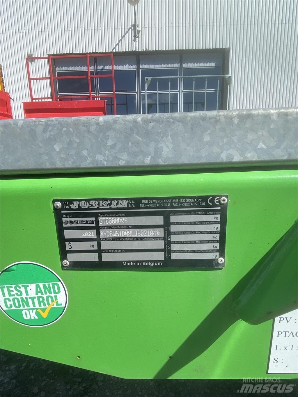 Joskin S80D11 Przyczepy do przewozu słomy w belach