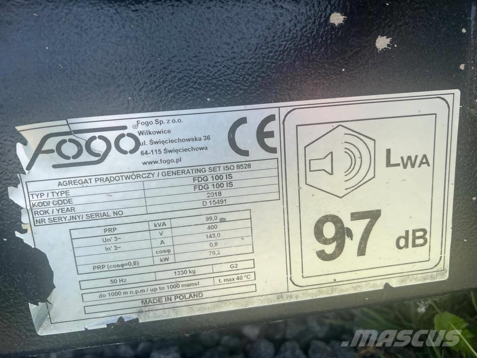 Fogo Iveco 100 KVA Agregaty prądotwórcze Diesla