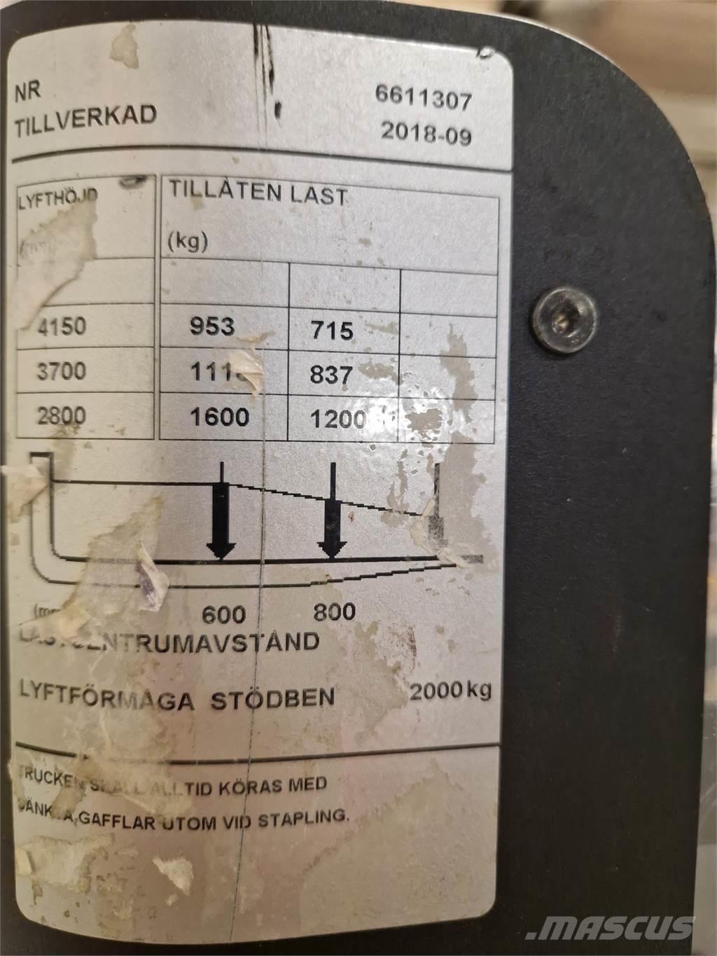 Toyota SPE160L Wózki widłowe unoszące z dyszlem