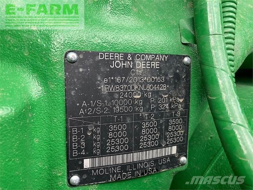 John Deere 8rx370 Ciągniki rolnicze