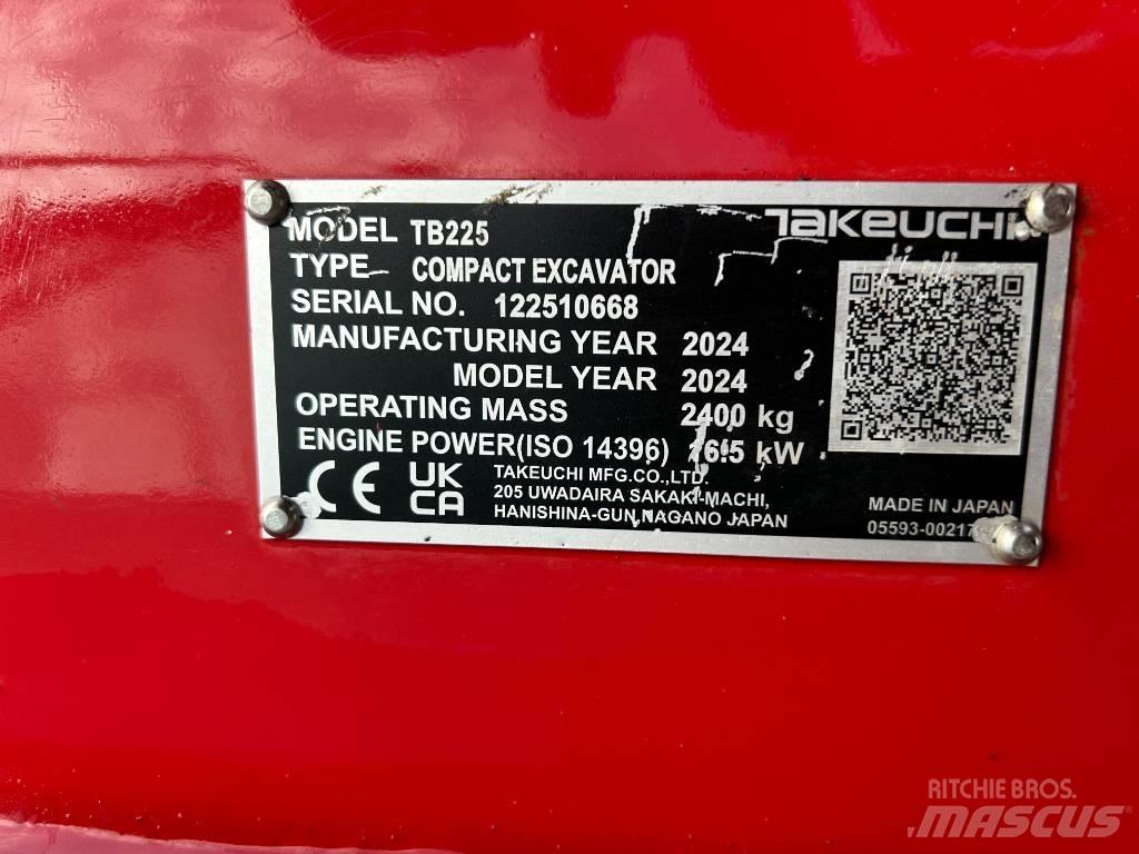 Takeuchi TB 225A V5 Minikoparki