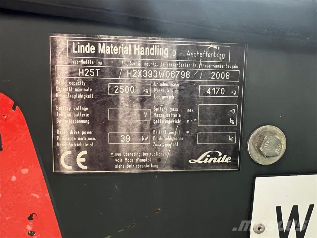 Linde H25T Wózki LPG