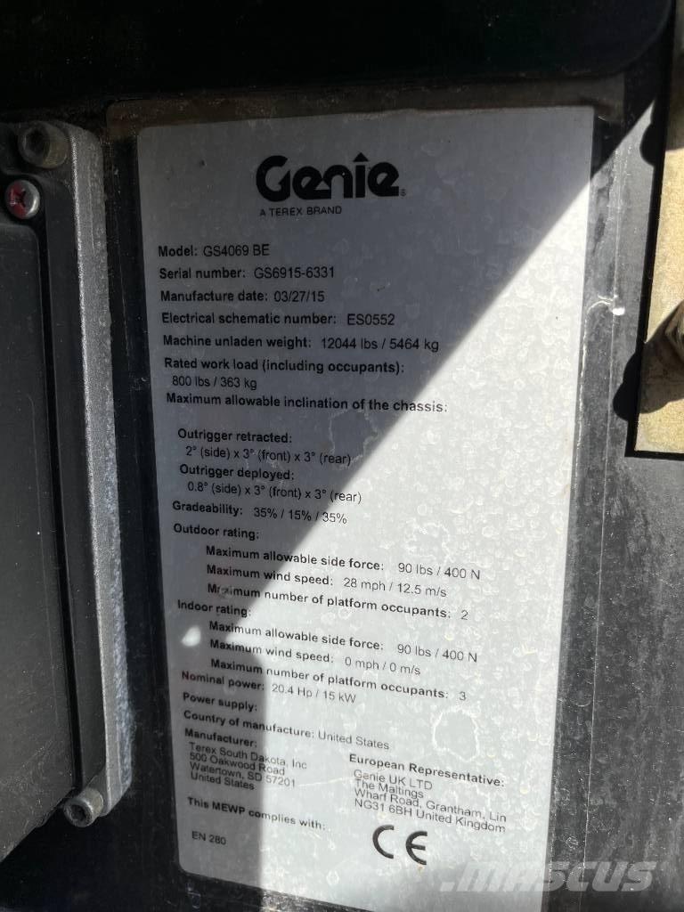 Genie GS 4069 BE Podnośniki nożycowe