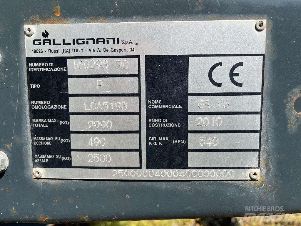 Gallignani GA V6 Prasy zwijające