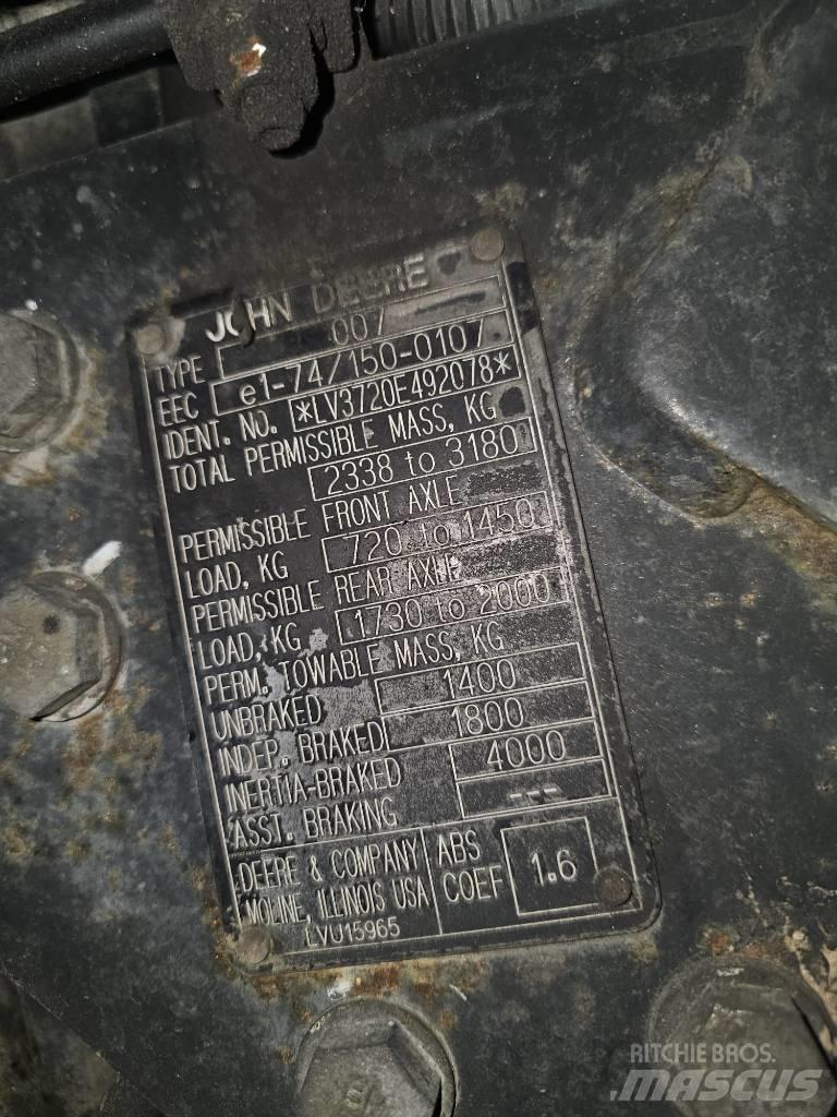 John Deere 3720 Ciągniki rolnicze