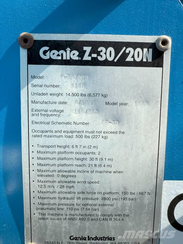 Genie Z 30/20 Podnośniki przegubowe