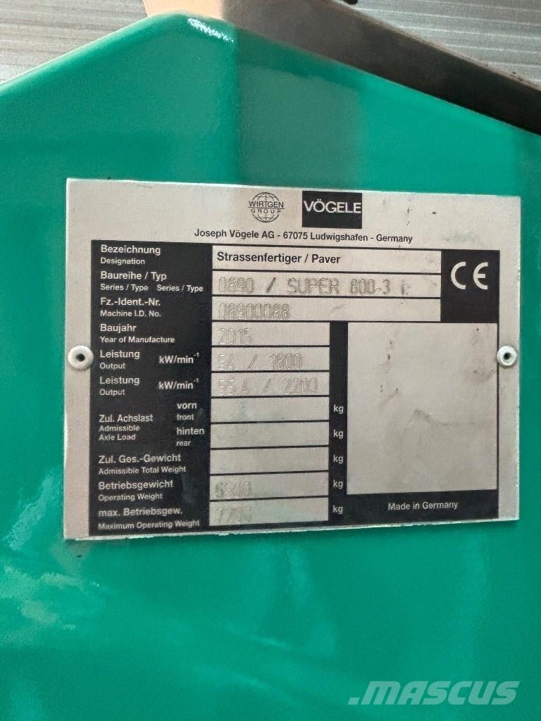 Vögele 800-3i Skrobaki