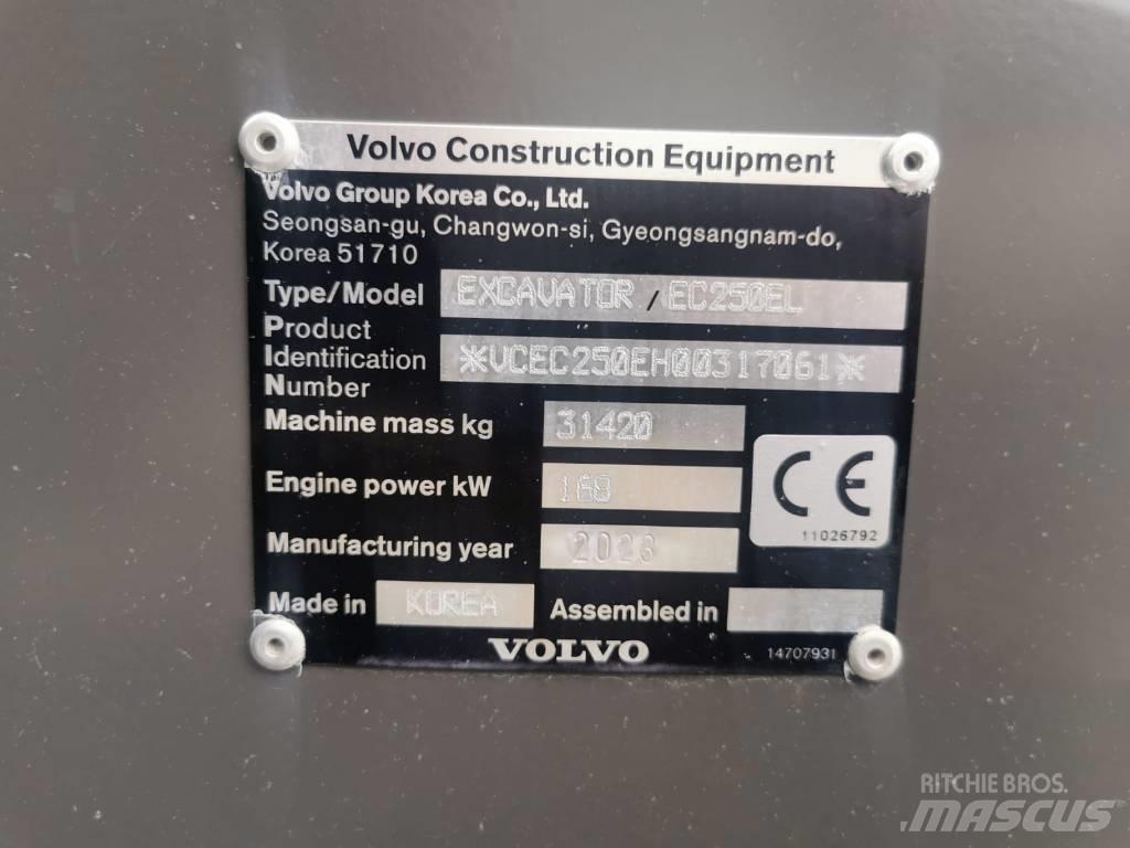 Volvo EC250EL Koparki gąsienicowe