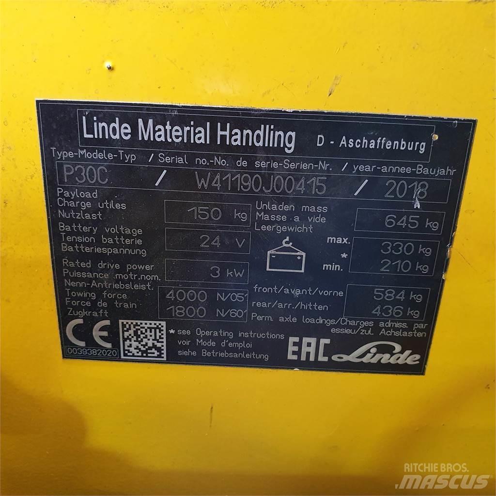 Linde P30C Wózki widłowe samochodowe ciągnące