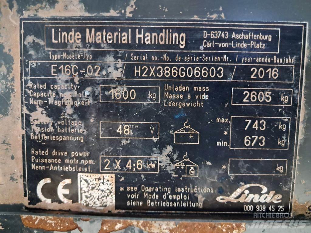 Linde E16C-03 Wózki elektryczne