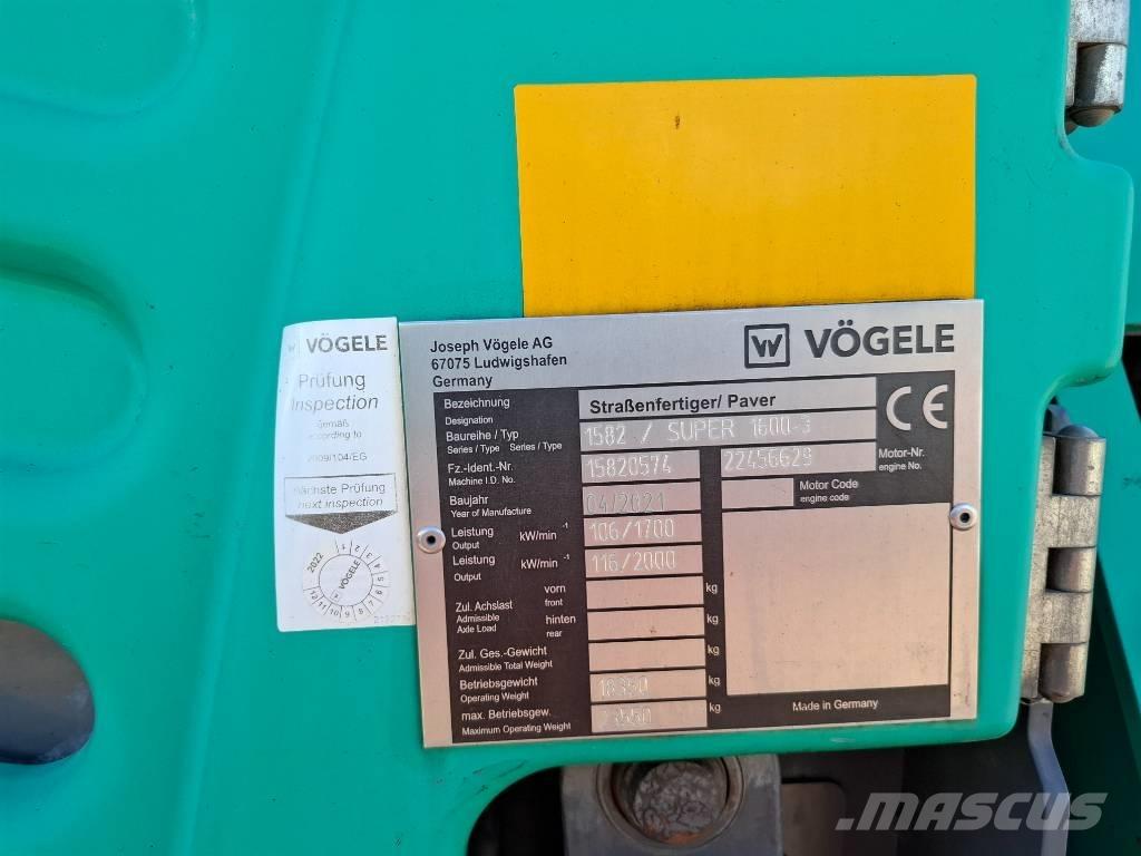 Vögele SUPER 1600-3 Rozściełacze do asfaltu