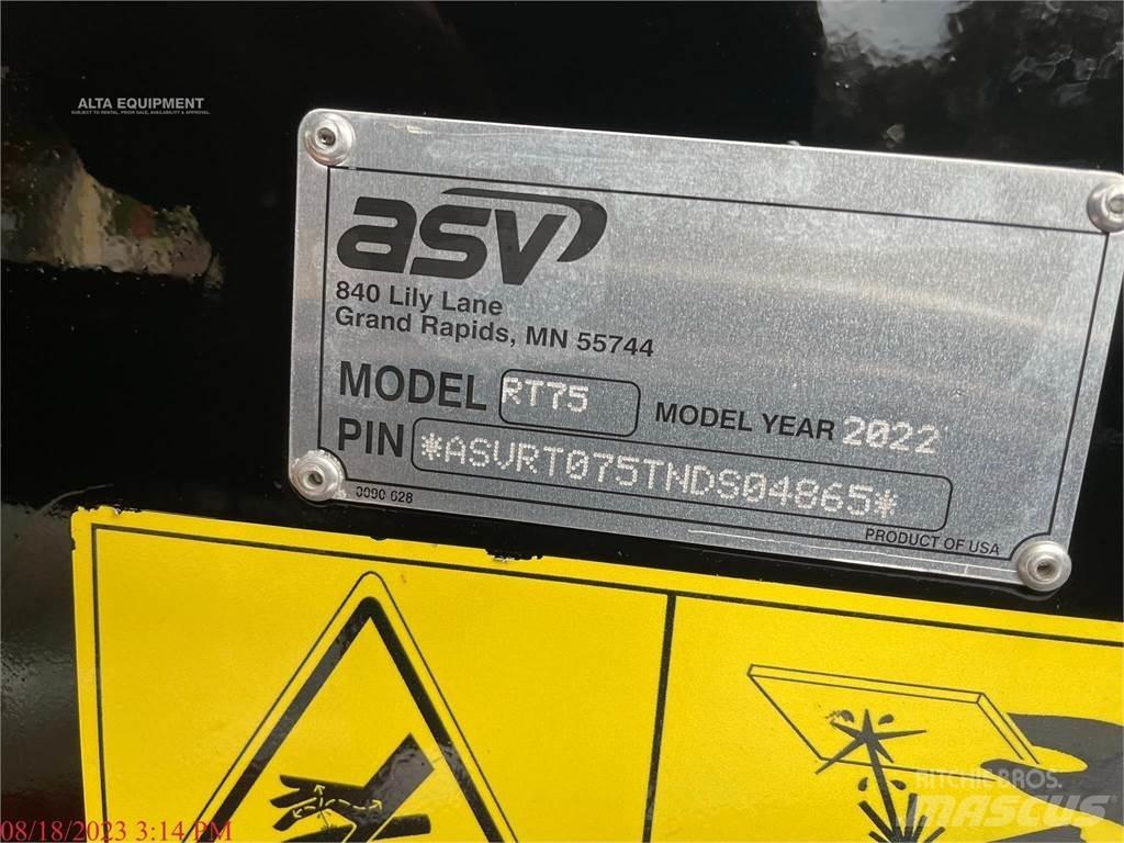 ASV POSI-TRACK RT75 Ładowarki burtowe