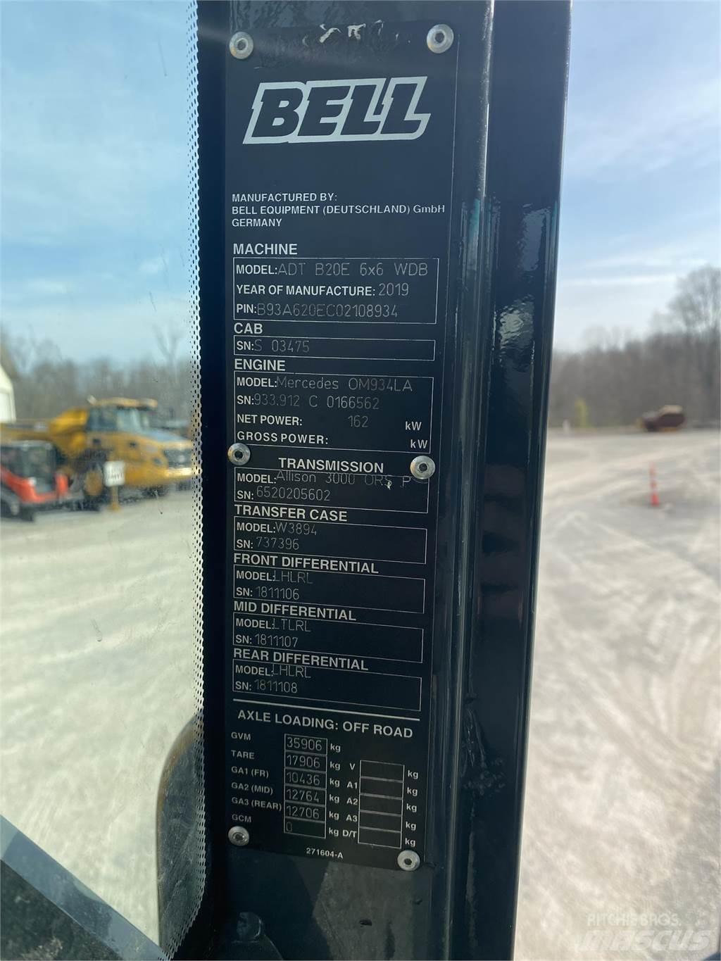 Bell B20E Wozidła przegubowe