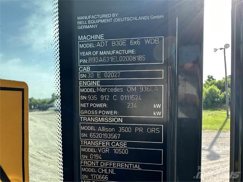 Bell B30E Wozidła przegubowe