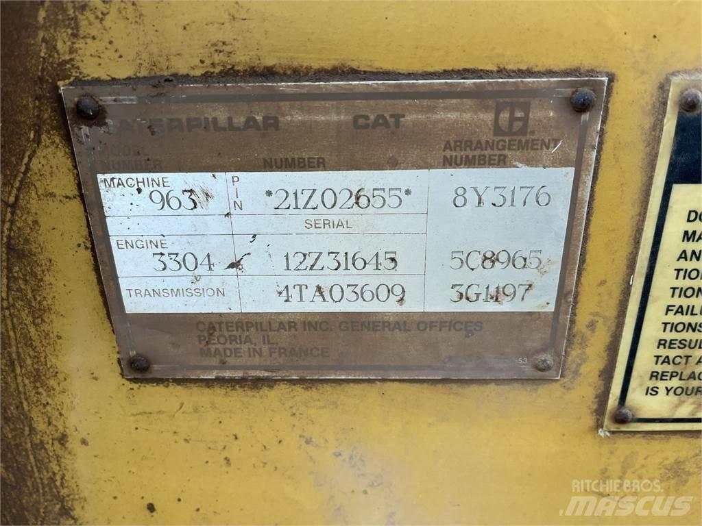 CAT 963 Ładowarki gąsienicowe