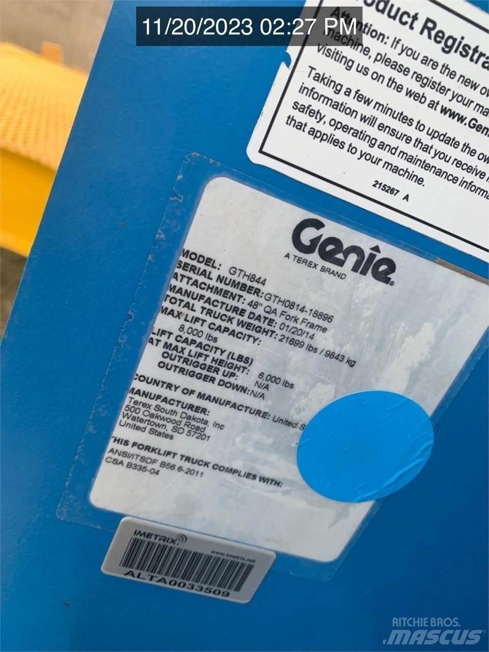 Genie GTH844 Ładowarki teleskopowe
