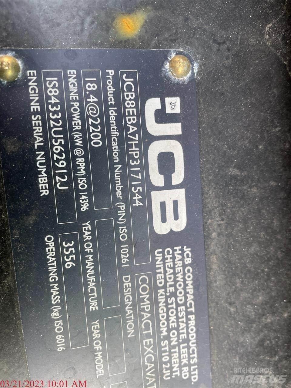 JCB 35Z-1 Minikoparki