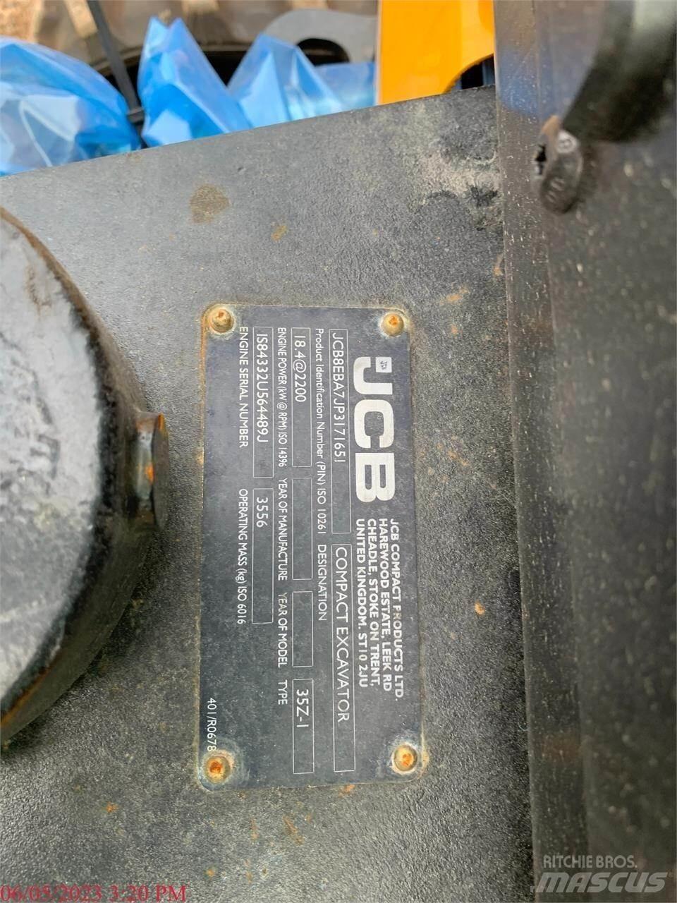 JCB 35Z-1 Minikoparki