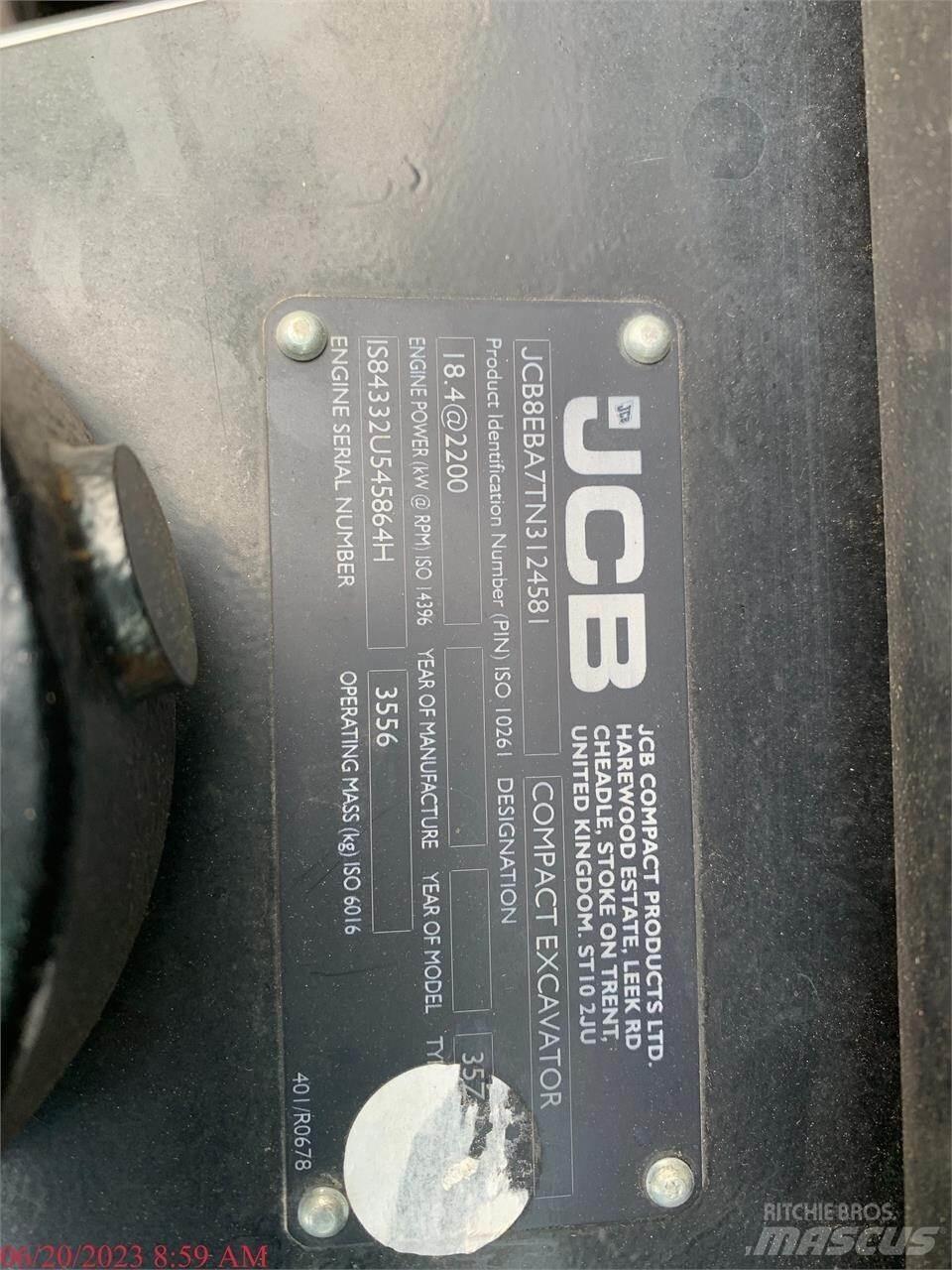 JCB 35Z-1 Minikoparki