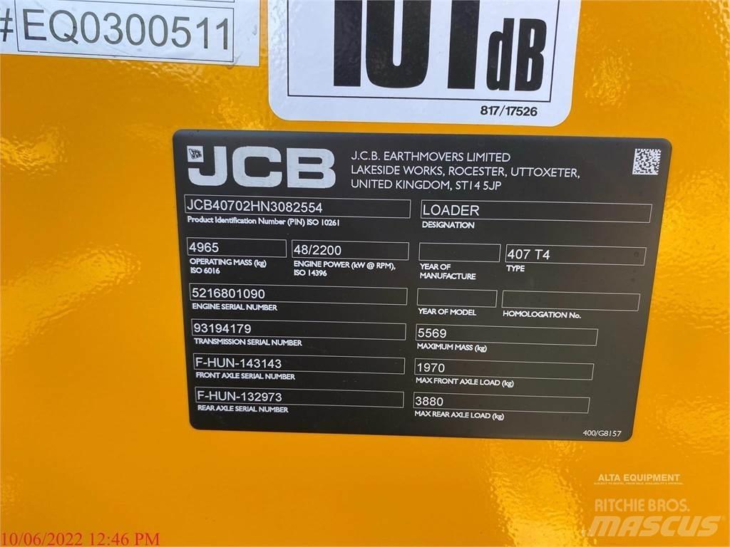 JCB 407 Ładowarki kołowe