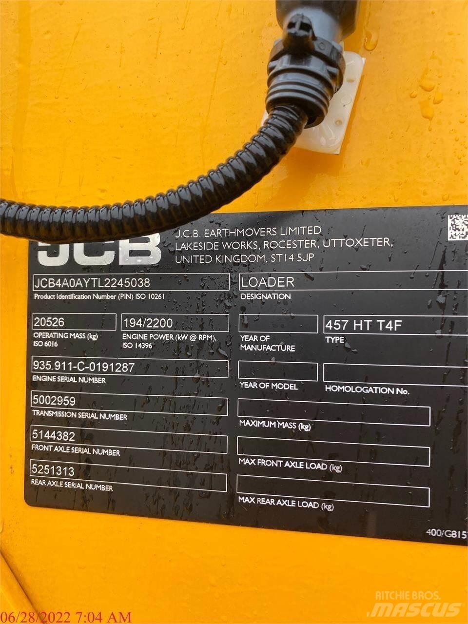 JCB 457HT Ładowarki kołowe
