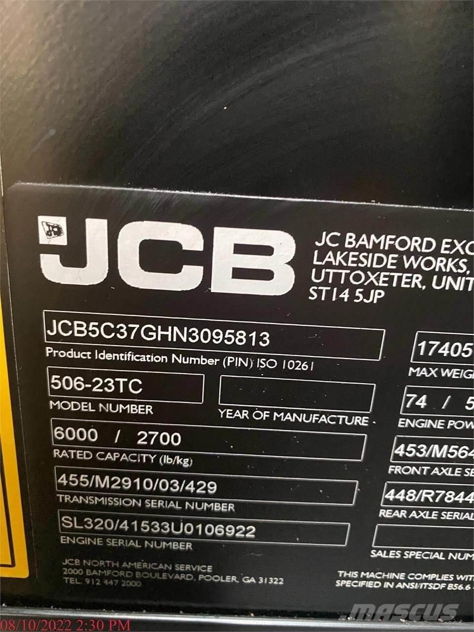 JCB 506-23TC Ładowarki teleskopowe
